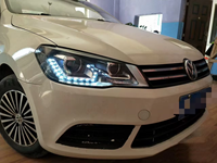 New Style Jetta Modification Warm White Xenon LED Headlights Low Beam Old New Head Lamp Assembly for VW Model TT 6000k Color