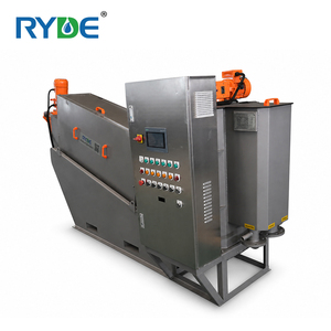 Presse à vis multi-disques RYDE en acier inoxydable, mini-presse de déshydratation pour boues, avec moteur 1 an de garantie pour boues municipales - Product Image 5