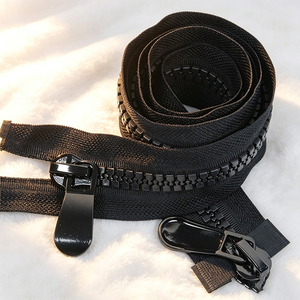 Cremallera de resina plástica multicolor personalizada de doble vía con deslizador único de 66 pulgadas, duradera para equipo de camping al aire libre - Product Image 5