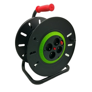 Pháp loại 4x10a ổ cắm Nhựa công nghiệp điện mở rộng dây điện 25-50m Kích thước 250V cáp có thể thu vào Reel - Product Image 3