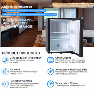 Minibar en mousse sans bruit 40L Petit réfrigérateur à <span class=keywords><strong>absorption</strong></span> pour hôtel - Product Image 2