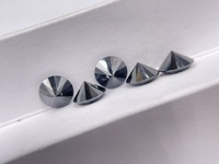 Prix de gros 0.3-5ct Naturel Noir Couleur Lâche Moissanite Diamant 4-11mm Noir Coupe Ronde Moissanite