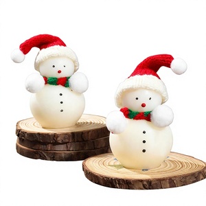 Cute Cartoon Snowman Scented Candle Christmas Party Gift Home <b>Table</b> Decorative Ornament Souvenir - Product Image 5