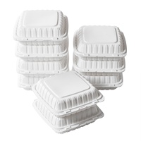 Boîte à lunch américaine Packtastic de 9 pouces à compartiment unique, boîte d'emballage alimentaire en plastique monobloc, boîte à emporter MFPP, boîte à burger
