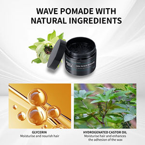 Wave Pomade Duradero Extreme Hold Hair Salon Styling Nutre Low Moq Gel para el cabello Wave Pomade para hombres - Product Image 2