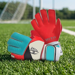 Gants de gardien de but professionnels personnalisés, paume avant en latex allemand 4 mm, dos en silicone injecté, paume plate, marque privée. - Product Image 2