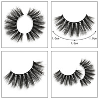 Vente chaude 10 pièces bleu grand plateau D Curl 8-20mix pleine bande cils épais coloré boîte pleine bande cils 10 paires