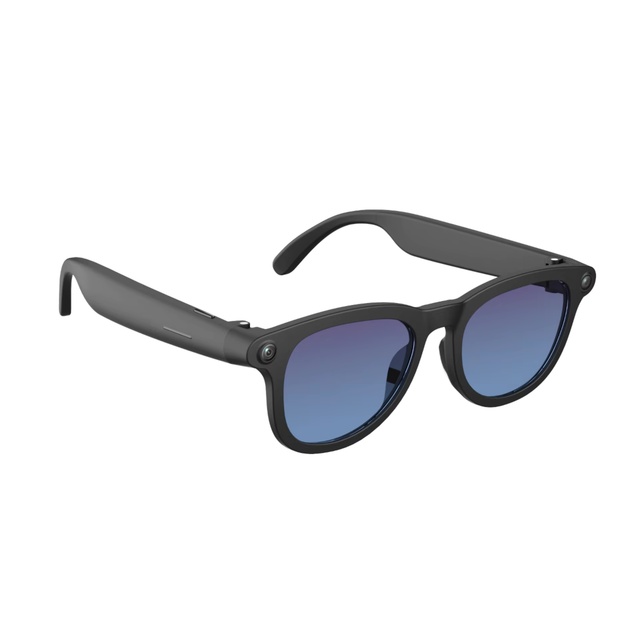 OEM AI Smart Glasses Dual Camera 4K Video IP66 Waterproof Real-time Translation Magnetic Charging App Control for Audio Voice