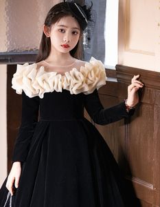 Shuoyang gaun pesta panjang untuk anak perempuan, gaun pesta panjang cantik gaya baru mode 2024 - Product Image 4