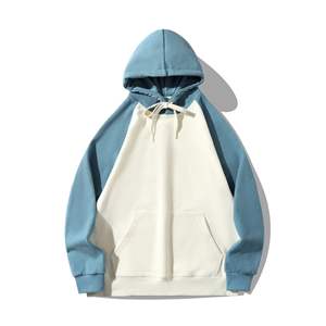 Sweat à capuche surdimensionné en velours côtelé imprimé en 3D personnalisé, 320 g/m², taille XL, anti-froissement, polyester/coton, manches de différentes couleurs - Product Image 6