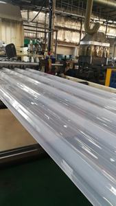 Lámina de policarbonato transparente de 1 pulgada, blanco lechoso, techo de policarbonato corrugado ondulado, 1mm, 0,8mm - Product Image 2