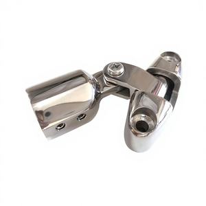 ชุดข้อต่อฝาปิดแบบสองชั้นขนาด 22 มม. เนื้อผ้าไหมเรียบเนียน สำหรับบานพับเบาะนั่งเรือ ท่อหลังคาเรือ ตัวเชื่อมต่อทนทาน ผลิตจากสแตนเลส 316 - Product Image 2