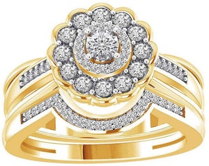 Luxus Hochzeit Verlobung Liebhaber <span class=keywords><strong>Ring</strong></span> Set Bling Iced Out geometrische kubische Zirkon Kristall <span class=keywords><strong>Ring</strong></span> für Paar Frauen Männer - Product Image 5