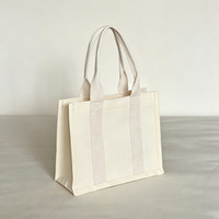 Sac fourre-tout promotionnel pliable en toile avec rubans, grande capacité 24x20x10, sans fermeture, personnalisable, pour l'exportation