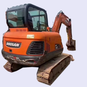 Excavadora de ruedas Doosan DX60 usada, modelo 2023, motor de excavadora de construcción de 6 toneladas, modelo Original barato de bajas horas - Product Image 1