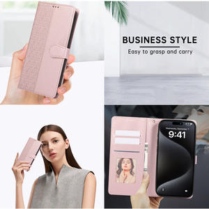 Funda de Teléfono Tipo Cartera de Cuero PU al por Mayor para OPPO RENO 7 A55 A93 A57 A94 A53 A52 A72, Fundas de Teléfono de Cuero para OPPO A17 - Product Image 2