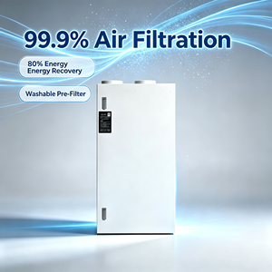 Ventilatore a Recupero di Energia 260m3/h per Uso Domestico e Scolastico, Sistema Mini di Ventilazione a Recupero Totale del Calore per Hotel e Campus - Product Image 1