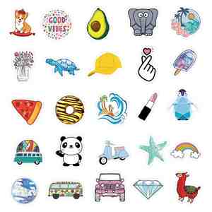 50 New and Fresh Graffiti <b>Stickers</b>, Suitable for Refrigerators, Laptops, Trolley Cases, Guitars, Laptops, and Books - Product Image 4