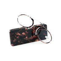 Lunettes de lecture miniatures sans branches, forme ronde, avec étui, pour piercing au nez, fabricants