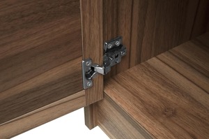 Fabbrica diretta in <span class=keywords><strong>noce</strong></span> Freestanding Hall Tree Coat panca portaoggetti per scarpe 4 appendiabiti - Product Image 4