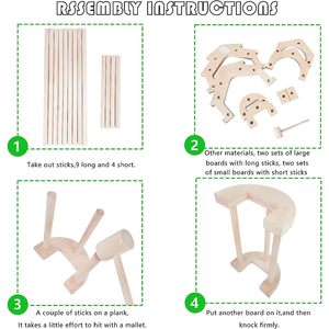 Wooden Chicken Habitat Jungle Gym For Chickens Coop Toy Accessory Wooden <b>Frame</b> <b>Play</b> Structure Farm Use - Product Image 5