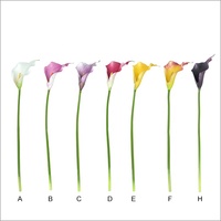 Fleurs artificielles réalistes Calla Lily, aspect naturel, pour décoration de mariage