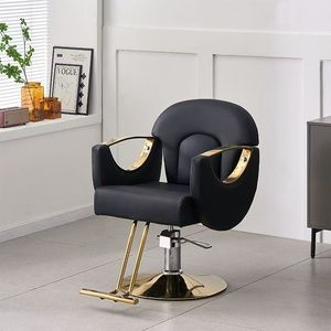 Sillón de Barbería de Lujo Ligero, Silla de Peluquería Giratoria con Elevación, Especial para Salón de Belleza - Product Image 6