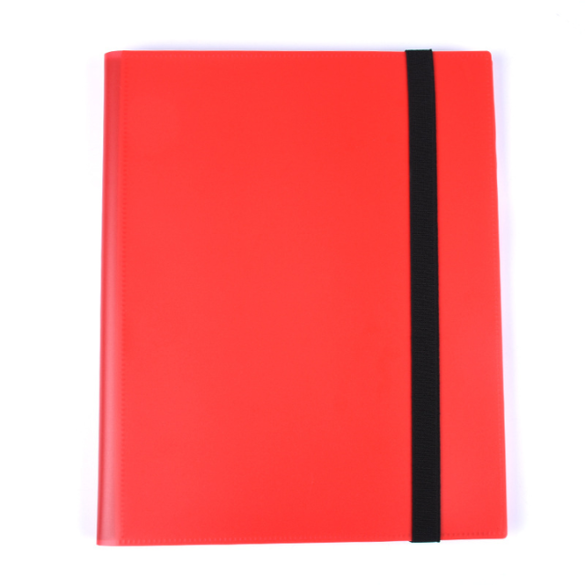Rouge 9 poches (20 pages intérieures, 360 emplacements pour cartes)
