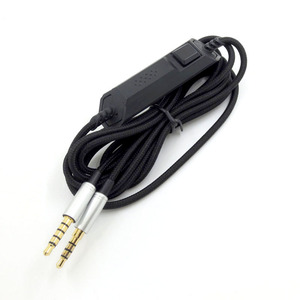 Headphone Extension Cord Audio Cable Mute Volume Control Microphone PVC Material Gold Plated Connectors 2M Length for <strong>Astro</strong> - Product Image 1
