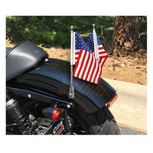 Новинка 2023, прохладный хромированный задний боковой упор для мотоцикла, флаг, государственный флаг - Product Image 6