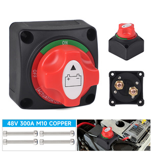 Interruptor Solenoide Tipo X con Mango Rojo, Perno M10, 300A, 12-48V, para Actualización y Modificación Automotriz - Product Image 3