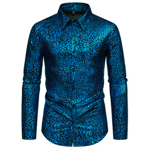 Camisa de Manga Larga para Hombre con Estampado de Leopardo y Detalles Bronceados, Estilo Moderno para Escenario, Nueva Colección Tks - Product Image 6
