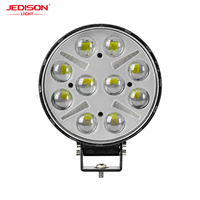 Lumière de travail LED ronde de 9 pouces, haute luminosité, lumière principale blanche, IP67, 12-24V, lampe auxiliaire pour camion, 4x4, véhicule tout-terrain