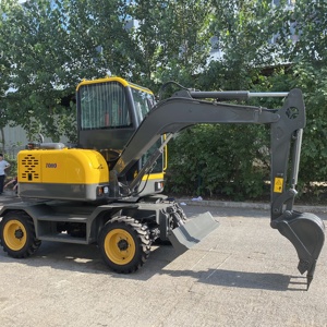 Toho 4 Ton 6ton 8 Bucket Wheeled Excavatrice Wheel Type <b>Excavator</b> - Product Image 6