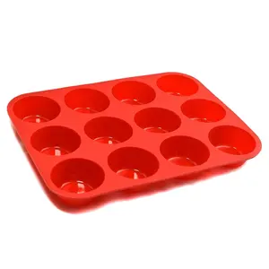 Non-stick Bakvormen 12 Cavity Muffin Cakevorm Siliconen Cakevorm Voor Bakken Taart