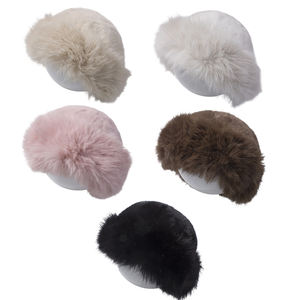 Зимняя теплая вязаная шапка-бини из искусственного меха для младенцев и малышей, на флисовой подкладке, утолщенная, ветрозащитная, всесезонная, унисекс, для детей и подростков - Product Image 4