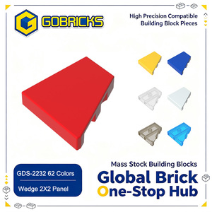 Gobricks GDS-2232 Pièces de construction 2x2 Panneau lisse en forme de coin (droit) Vente en gros Mini briques Jouets Briques de construction Compatibles - Product Image 1