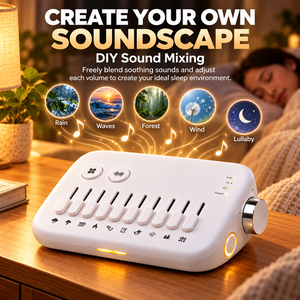 Machine à bruit blanc portable pour le sommeil, apaisant sonore rechargeable par USB avec veilleuse pour chambre et voyage - Product Image 3