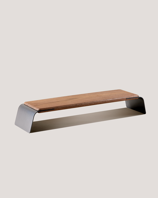 Elegant Black Walnut Solid Wood Monitor Arm with Aluminum Stand New Office Equipment