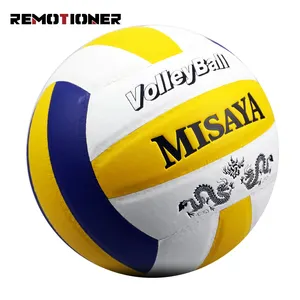 Ballon de volley-Ball en cuir PU, Logo personnalisé, taille 5, microfibre plus douce au toucher