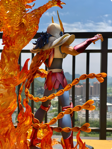 Estatua Personalizada de Phoenix <span class=keywords><strong>Ikki</strong></span> GK, Figura de Anime de Saint Seiya para Coleccionistas, Material de Resina con Efecto de Alas de Fuego - Product Image 4