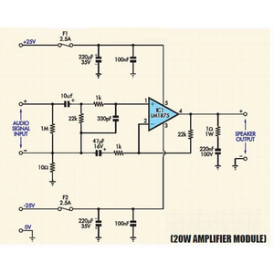 LM1875T Mono Channel 20W Audio Amplifier Board, HiFi Power Amp Module <b>DIY</b> <b>Kit</b> for Stereo Sound Production - Product Image 5
