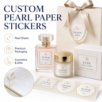 Etiquetas Adhesivas de Vinilo Personalizadas, Resistentes al Agua, Etiquetas Blancas Premium para Cajas de Regalo, Productos de Cuidado de la Piel, Cosméticos, Velas y Embalaje de Manualidades