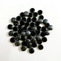 Remaches de doble tapa, sujetador de níquel negro, postes sólidos a presión rápidos, remache de Metal para portapapeles, carpeta de archivos, Clip de tablero de alambre plano