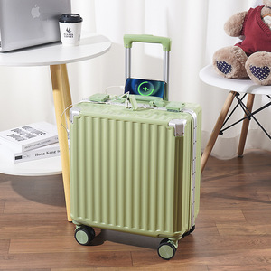 18 20 Inch Lichtgewicht Spinner Instapkoffer Zakelijke Bagage Universele Wielen Vrouwelijke/Mannelijke Student Wachtwoord Hoes Klein - Product Image 6