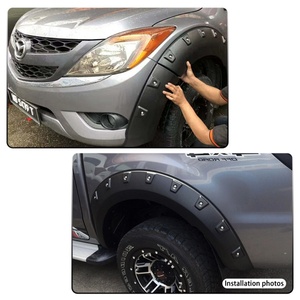 อุปกรณ์ตกแต่งรถยนต์อเนกประสงค์ ABS 4x4 พลาสติกสีดำ บังโคลนล้อรถยนต์ Mazda BT-50 ปี 2012 ขึ้นไป - Product Image 3