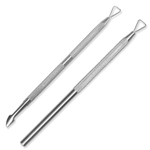 Outil de manucure <span class=keywords><strong>à</strong></span> tête unique pour retirer les vernis, grattoir en acier inoxydable, racloir <span class=keywords><strong>à</strong></span> double tête plate pour cuticules - Product Image 5