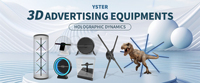 Haut de gamme 80cm 3d ventilateur hologramme 4 lames grand 3d hologramme publicité affichage Led ventilateur Mobile Wifi 3d hologramme ventilateur projecteur