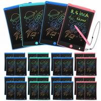 Tablette d'écriture LCD 8,5 pouces pour enfants, jouet éducatif réutilisable, design personnalisé OEM en gros, colorée
