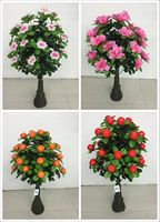 Décoration intérieure de fausses plantes artificielles pour les mariages d'intérieur